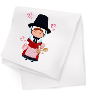 Welsh lady  Tea Towels