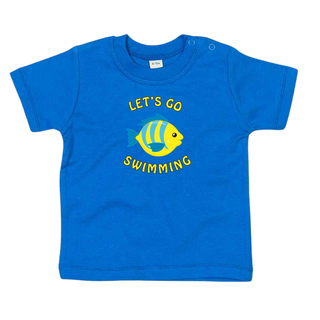 Let’s Go Swimming Baby & Toddler T-Shirts – 100% Soft Cotton, Summer-Ready Design