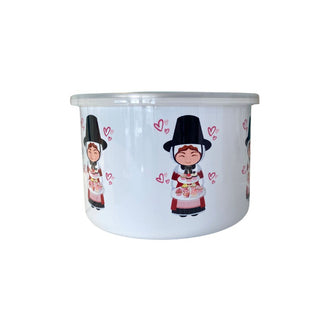 Welsh Lady Cake storage tin