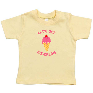 Ice Cream Baby & Toddler T-Shirts – 100% Soft Cotton, Summer-Ready Design
