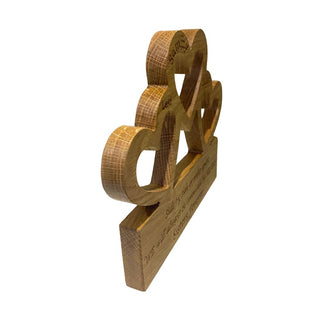 Wooden Sisters and Friends Hearts Ornament