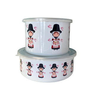 Welsh Lady Cake storage tin