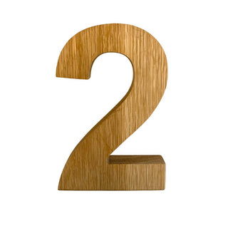 Solid Wood Freestanding Numbers