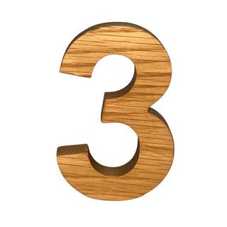 Solid Wood Freestanding Numbers