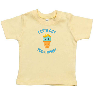 Ice Cream Baby & Toddler T-Shirts – 100% Soft Cotton, Summer-Ready Design