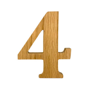 Solid Wood Freestanding Numbers