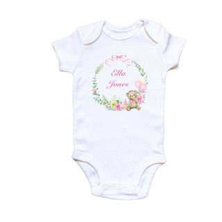 Personalised cotton baby vest