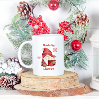 Personalised Welsh Christmas Mugs