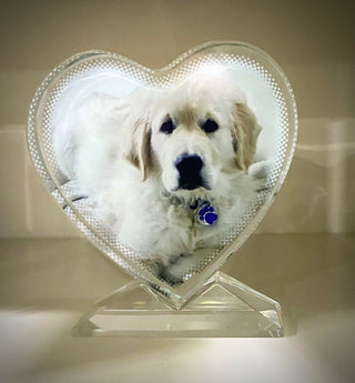 Personalised Crystal photo heart