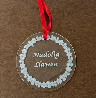 Welsh Glass Ornament