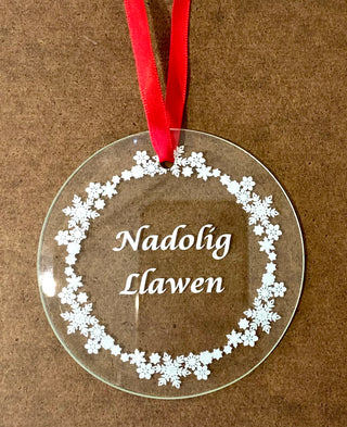 Welsh Glass Ornament