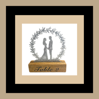 Luxury Oak & Acrylic Wedding Table Topper – Fully Customisable