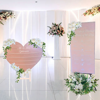 Extra Large Wooden Heart – Personalised & Light Up Wedding Decoration