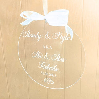 Wedding sign