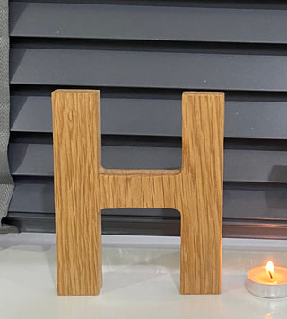 Personalised Large Oak Letter 6 inch