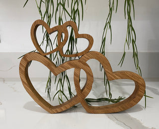 Entwined Oak Hearts Ornament