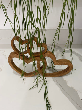 Entwined Oak Hearts Ornament