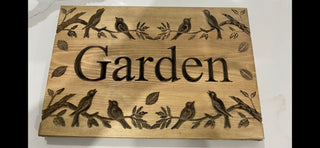 Personalised Wooden Garden Sign