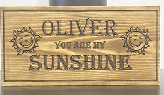 Personalised Child's Wooden Bedroom Sign