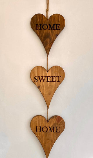 Home Sweet Home Wooden Hearts