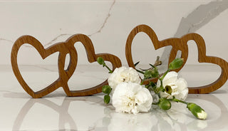 Oak Entwined Hearts Ornament