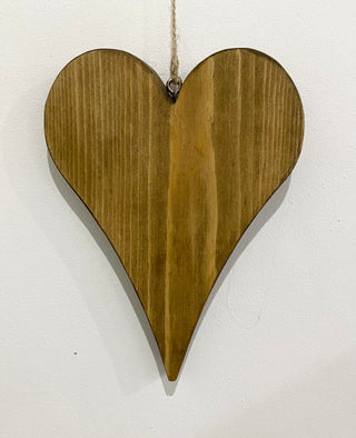 Wooden Hanging Heart