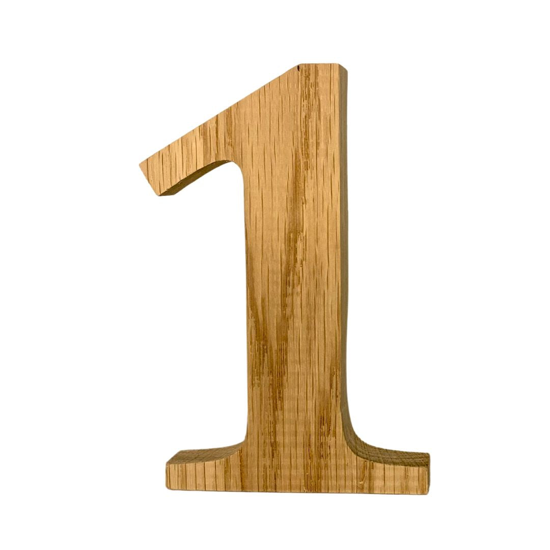 Solid Wood Freestanding Numbers – Heartland Bespoke Gifts