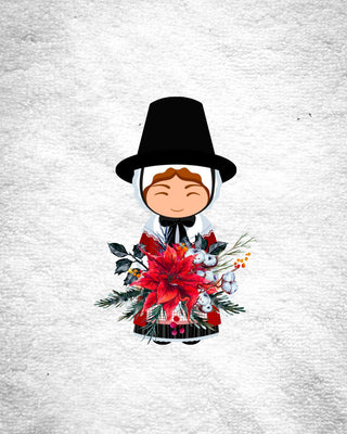 Welsh Lady hand towel