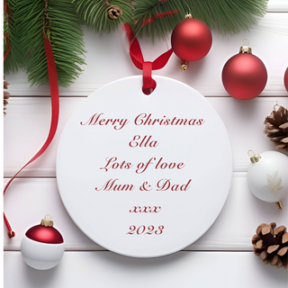 Personalised Child's Christmas Ornament