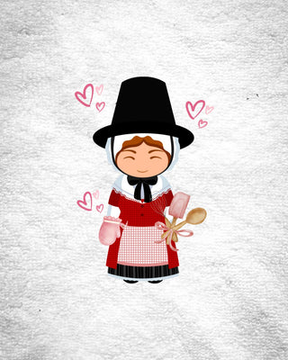 Welsh Lady hand towel