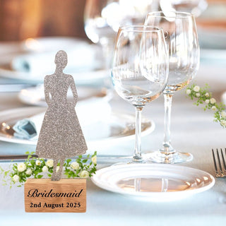 Elegant Personalised Wedding Table Name & Reservation Keepsakes