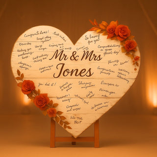 Shabby Chic Rustic Wooden Heart Shape  Wedding Decoration