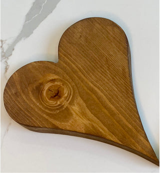 Wooden Hanging Heart