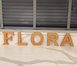 Wooden oak Letters 4 inch