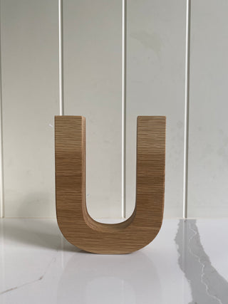 Personalised Large Oak Letter 6 inch