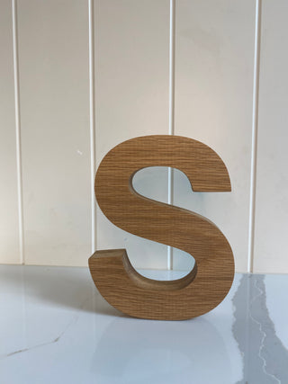 Personalised Large Oak Letter 6 inch