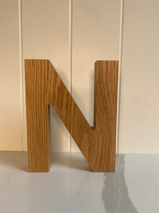 Personalised Oak Letters 5 inch