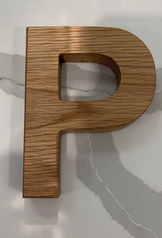 Personalised Oak Letters 5 inch