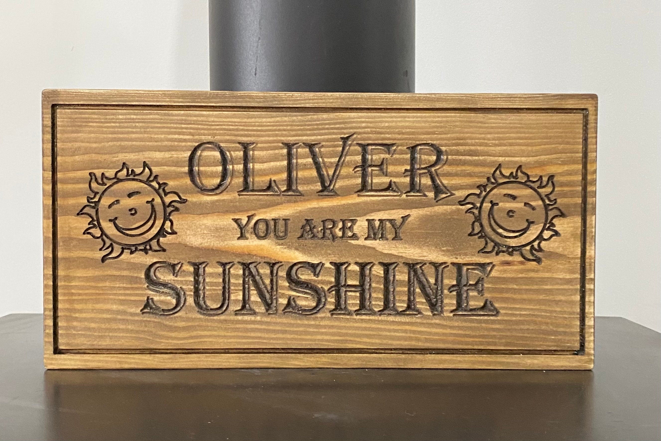 Personalised Child's Wooden Bedroom Sign – Heartland Bespoke Gifts