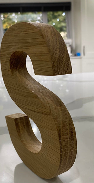 Personalised Oak Letters 5 inch