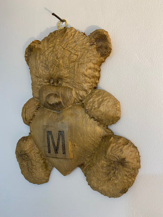 Wooden Teddy Bear Decoration