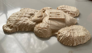Wooden Teddy Bear Decoration