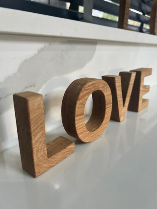 Personalised Oak Letters 5 inch